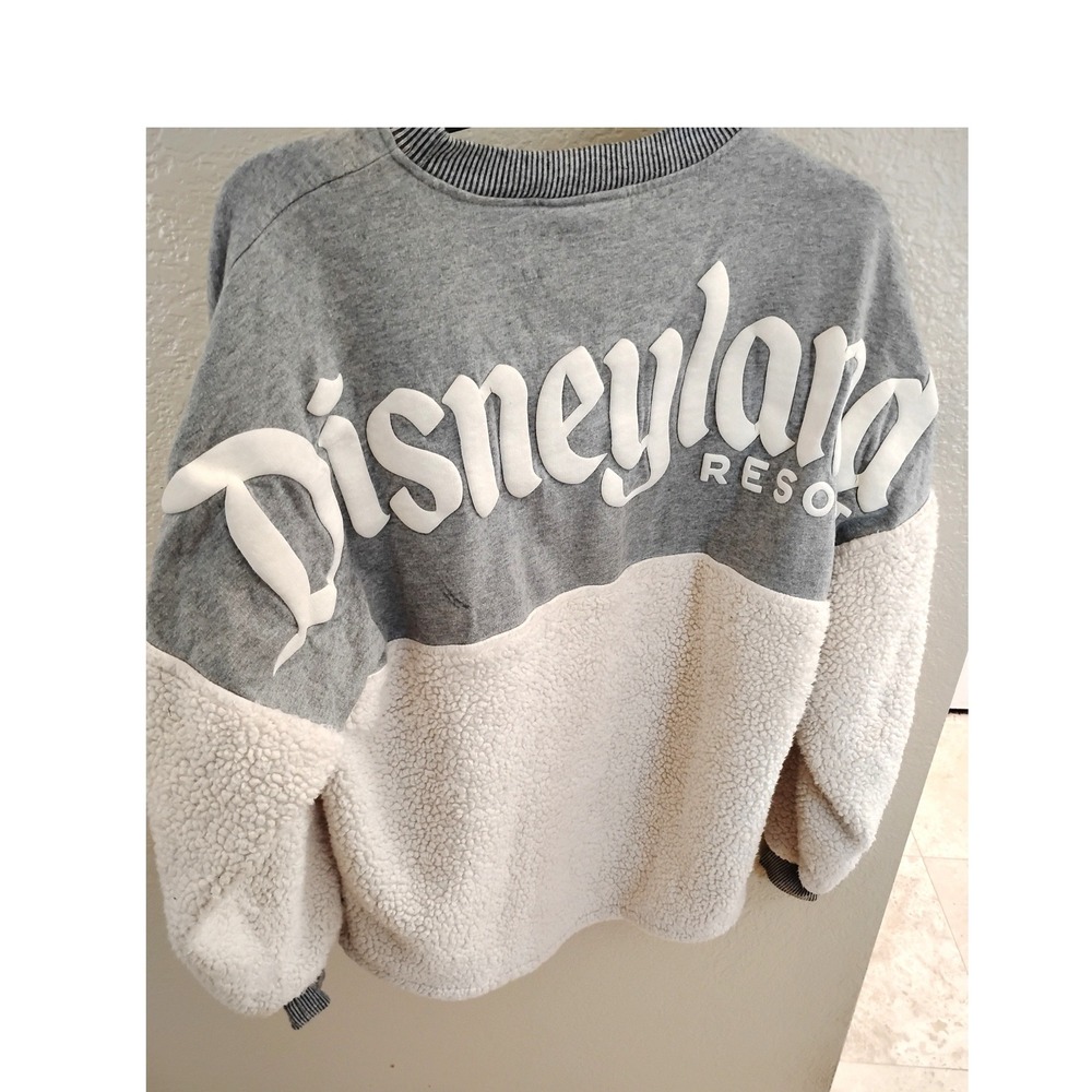 🩶Disney Parks Sherpa Fleece Jersey cozy cabincore retro gorpcore Cottagecore